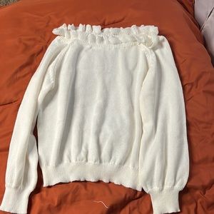 White sweater Size small